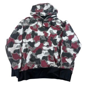 RipNDip Red, Black And White Cat Lover Hoodie Size M